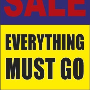 Everything must go!!!
